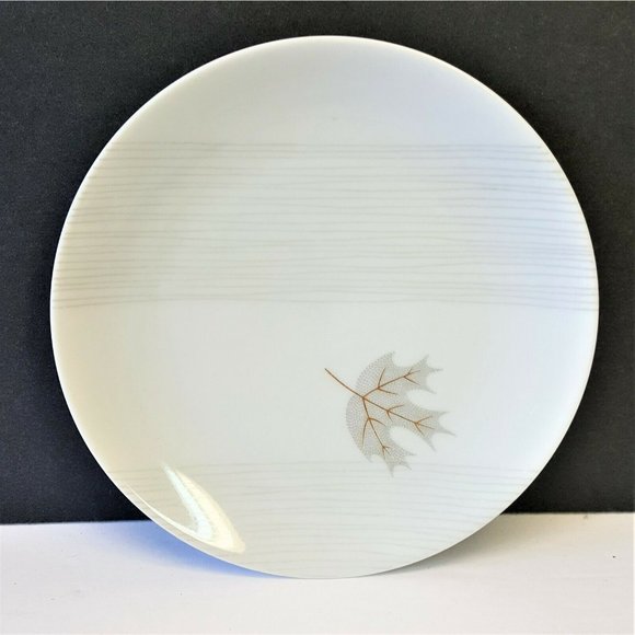 Set/8 Rosenthal Continental Golden Oak 6" Bread Plates by Raymond Loewy MCM A2 - Picture 2 of 4